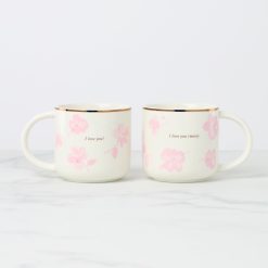 Lenox Everyday Flatware Spring Pansies Mugs, Set of 2