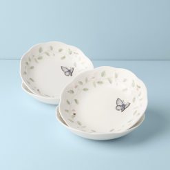 Lenox Everyday Flatware Butterfly Meadow Pasta Bowls, Set of 4