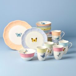 Lenox Everyday Flatware Butterfly Meadow Color 24-Piece Dinnerware Set