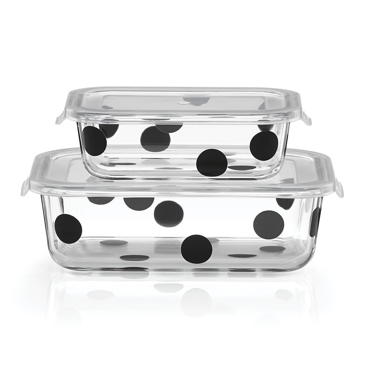 Lenox Everyday Flatware Deco Dot 2-Piece Rectagular Storage Set