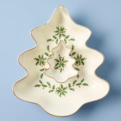 Lenox Everyday Flatware Holiday Tree Chip & Dip Set