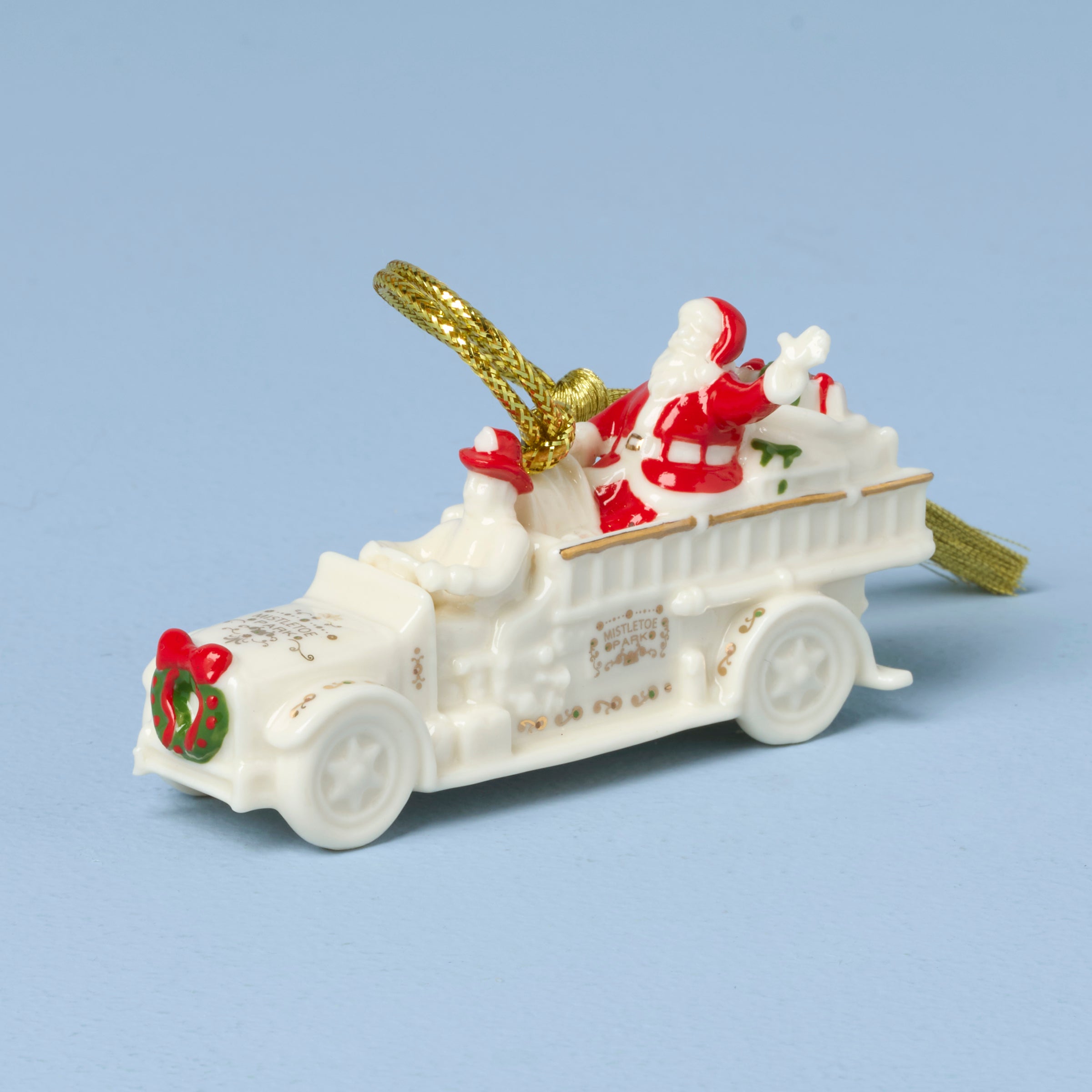 Lenox Everyday Flatware Mistletoe Park Fire Truck Ornament - Image 2