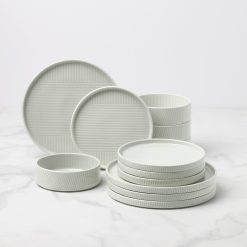 Lenox Everyday Flatware Modulus Vapor 12-Piece Dinnerware Set