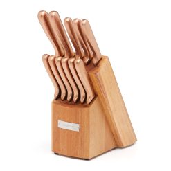 Lenox Everyday Flatware Copper 12-Piece Cutlery Block Set