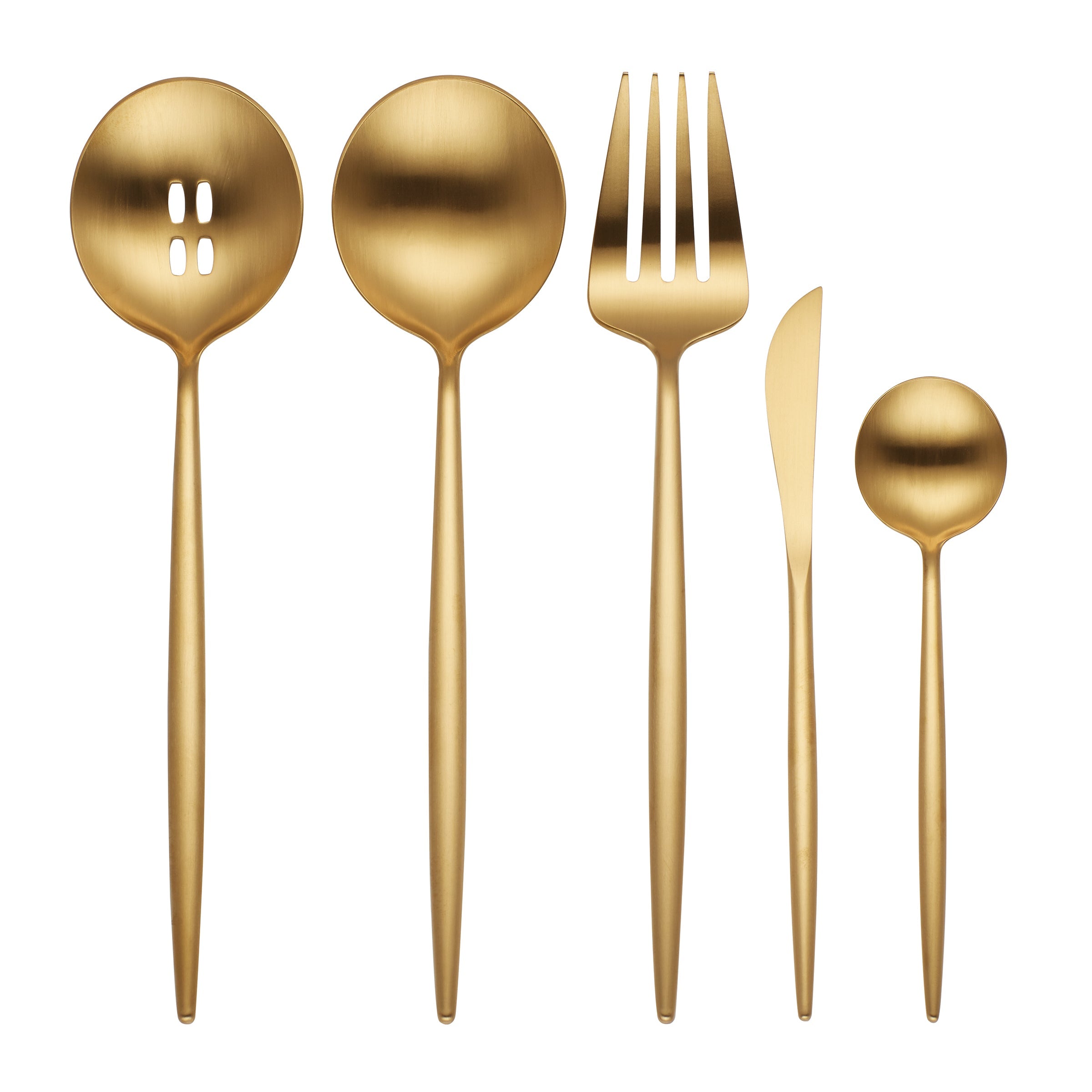 Lenox Everyday Flatware Zephyr Gold Satin 45-Piece Flatware Set - Image 7