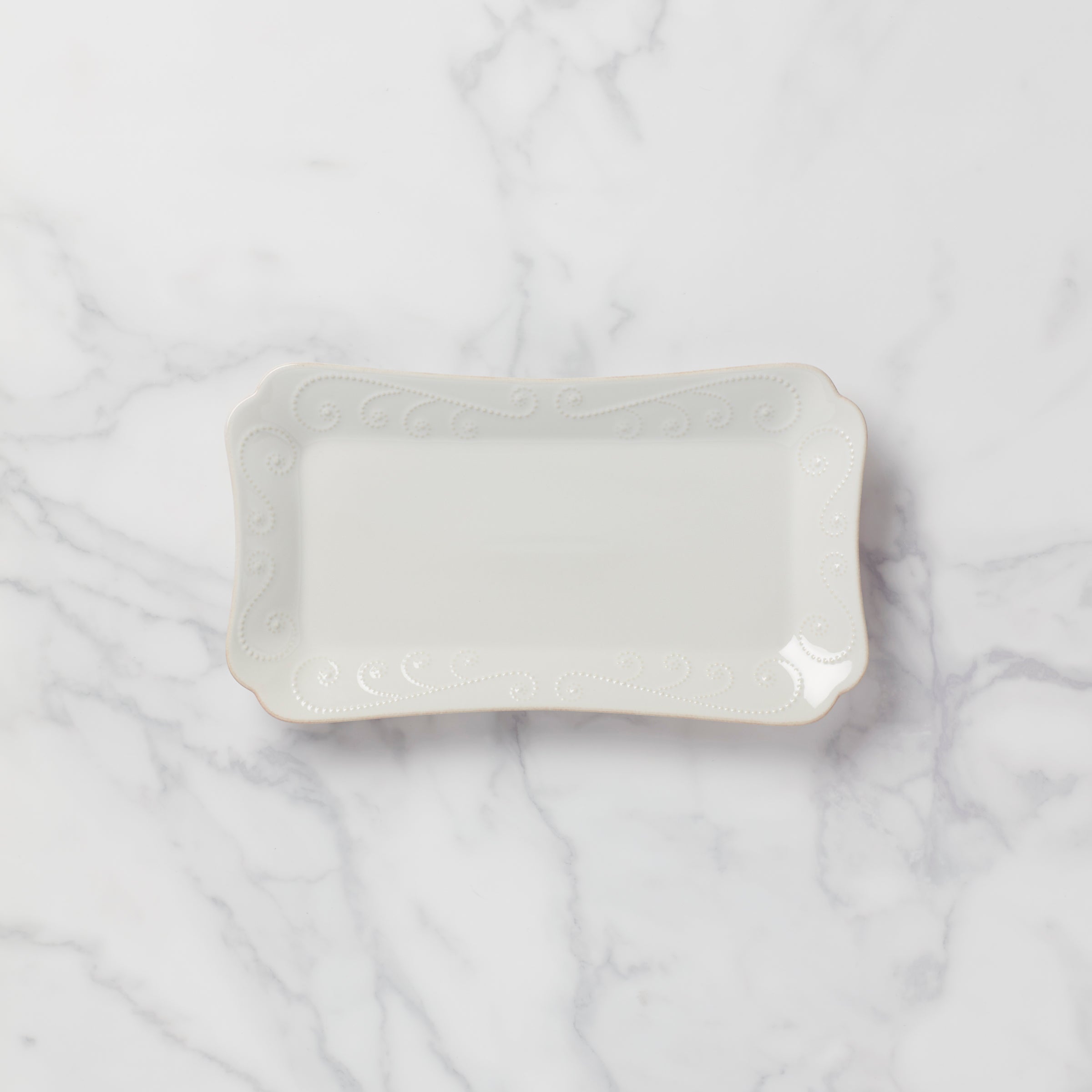 Lenox Everyday Flatware French Perle White Hors d'Oeuvres Tray