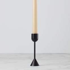 Alternative view of Lenox Everyday Flatware Onyx Brass Tall Taper Candle Holder