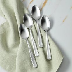 Alternative view of Lenox Everyday Flatware Reid Satin Dinner Spoons, Set of 4