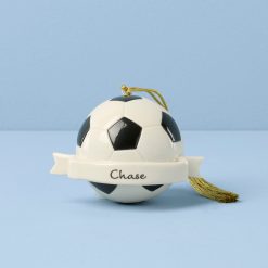 Lenox Everyday Flatware Personalized Soccer Ball Ornament