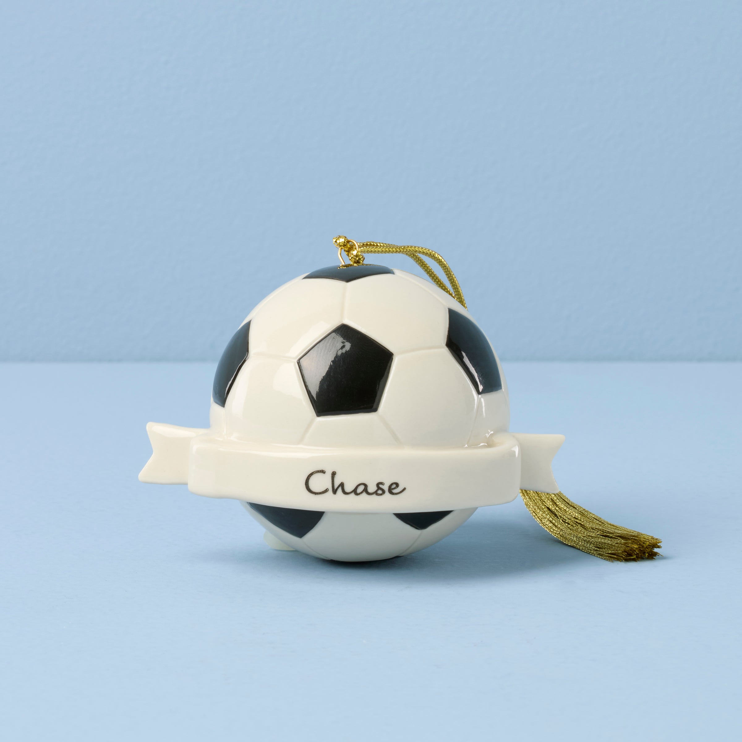 Lenox Everyday Flatware Personalized Soccer Ball Ornament
