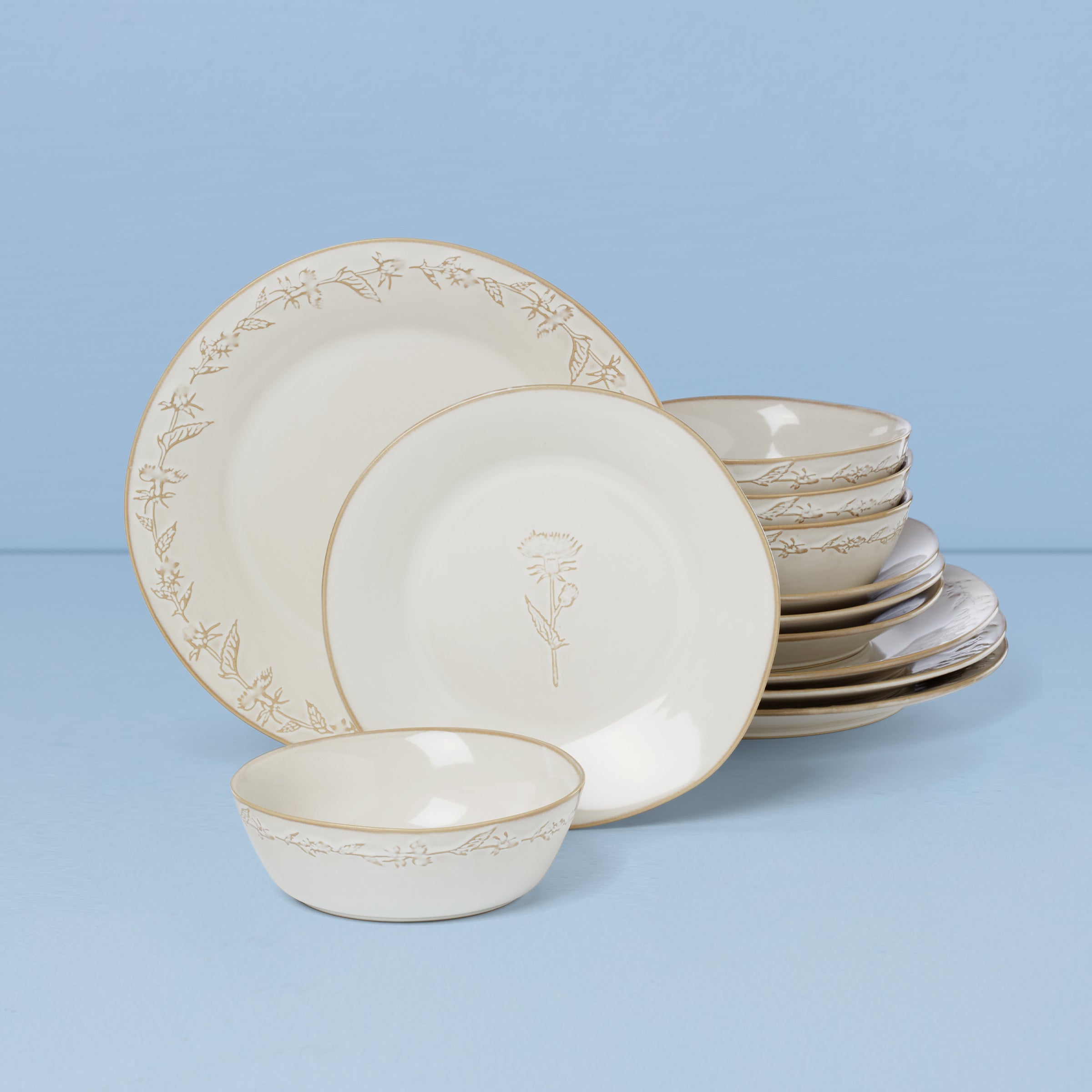 Lenox Everyday Flatware Homespun 12-Piece Dinnerware Set