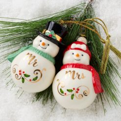 Alternative view of Lenox Everyday Flatware Mr & Mrs Snowman Ornaments