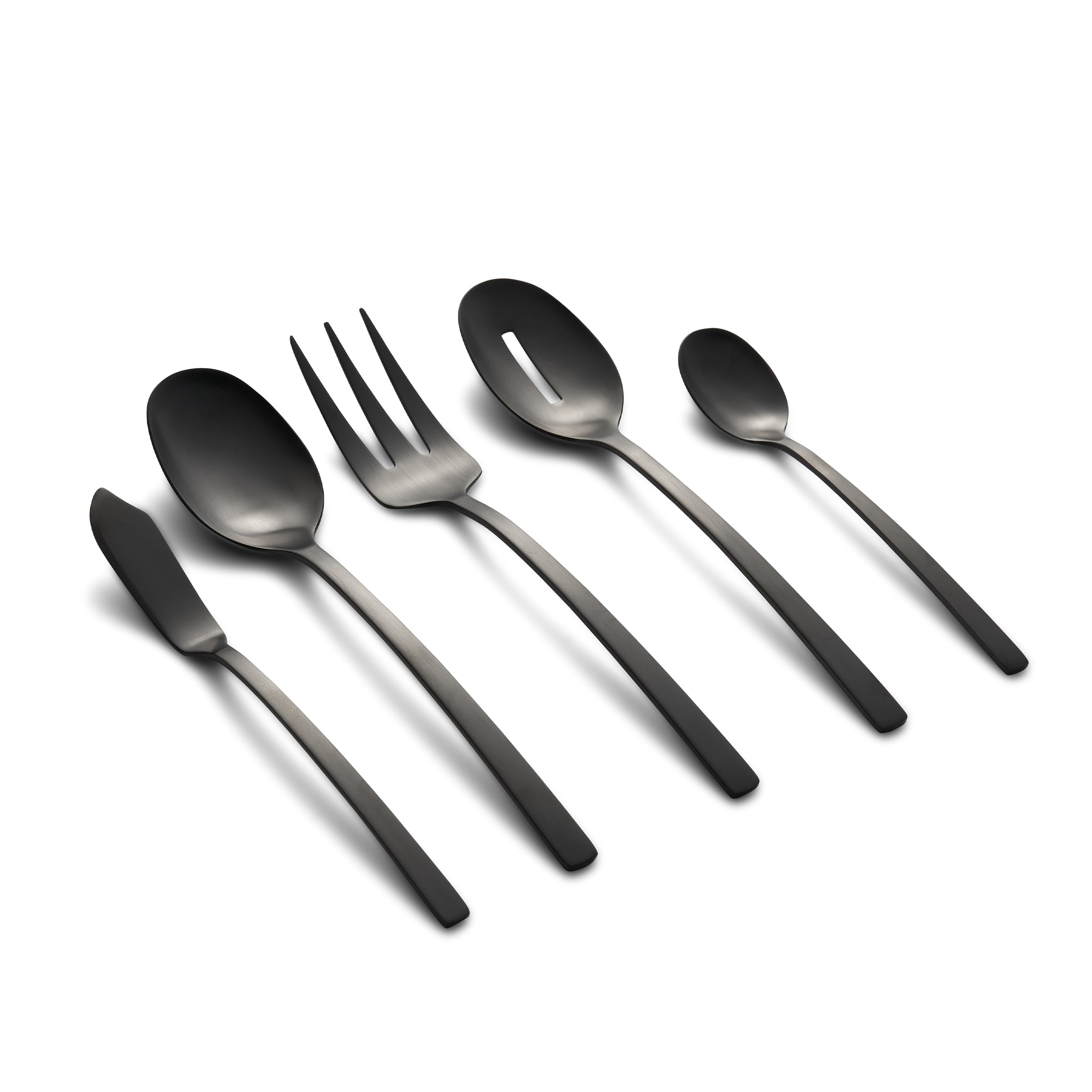 Lenox Everyday Flatware Beacon Black Satin 45-Piece Flatware Set - Image 3