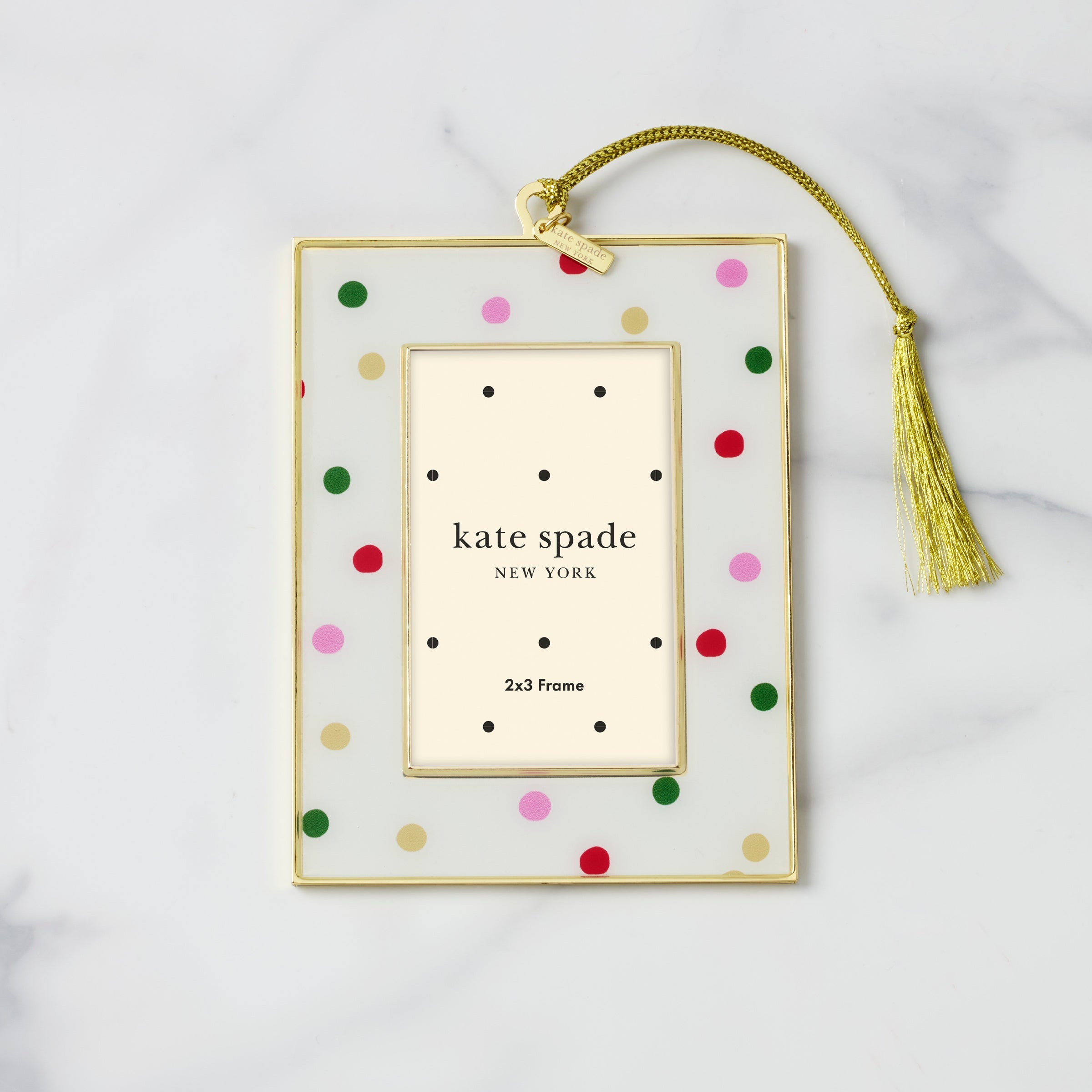 Lenox Everyday Flatware Be Jolly Dot Mini Frame Ornament