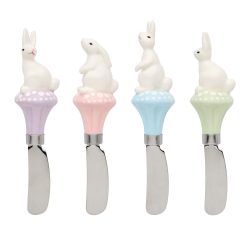 Lenox Everyday Flatware Bunny Hop Cheese Spreaders, Set of 4
