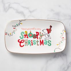 Lenox Everyday Flatware Snoopy Christmas Hors d'Oeuvre Tray