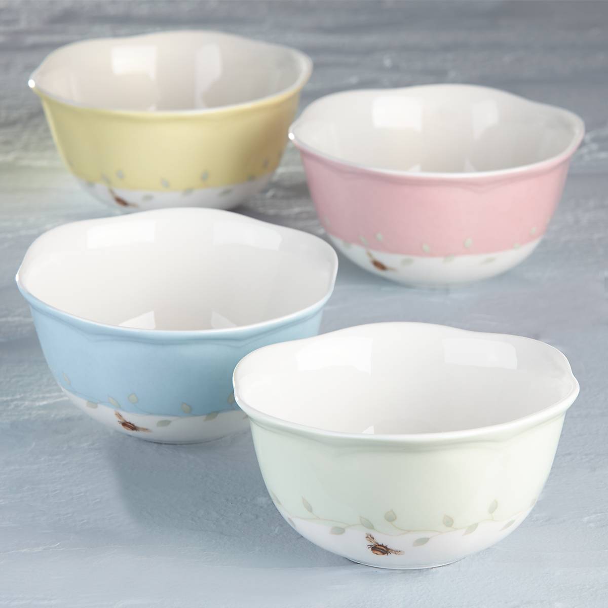 Lenox Everyday Flatware Butterfly Meadow Colors 4-Piece Dessert Bowl Set - Image 9