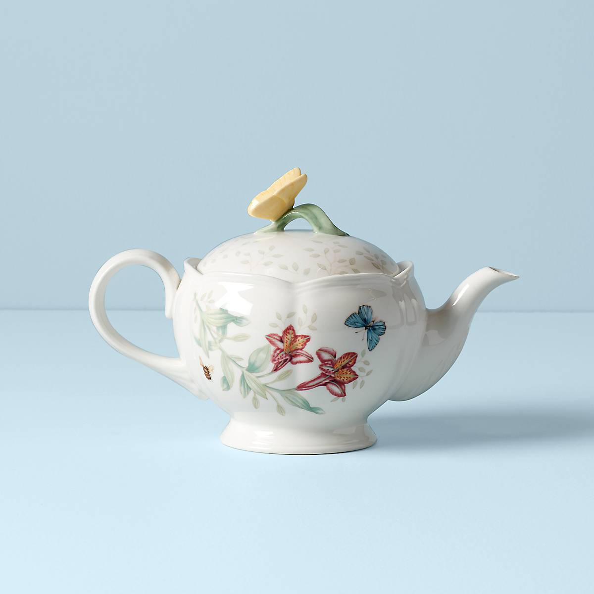 Lenox Everyday Flatware Butterfly Meadow Teapot - Image 2