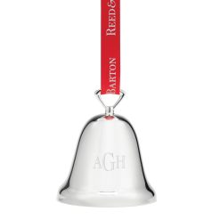 Lenox Everyday Flatware Personalized Christmas Silverplated Bell Ornament