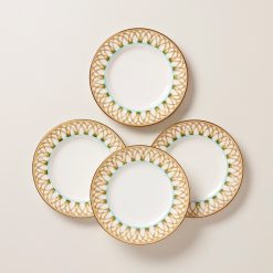 Lenox Everyday Flatware British Colonial Bamboo Accent Plates, Set of 4