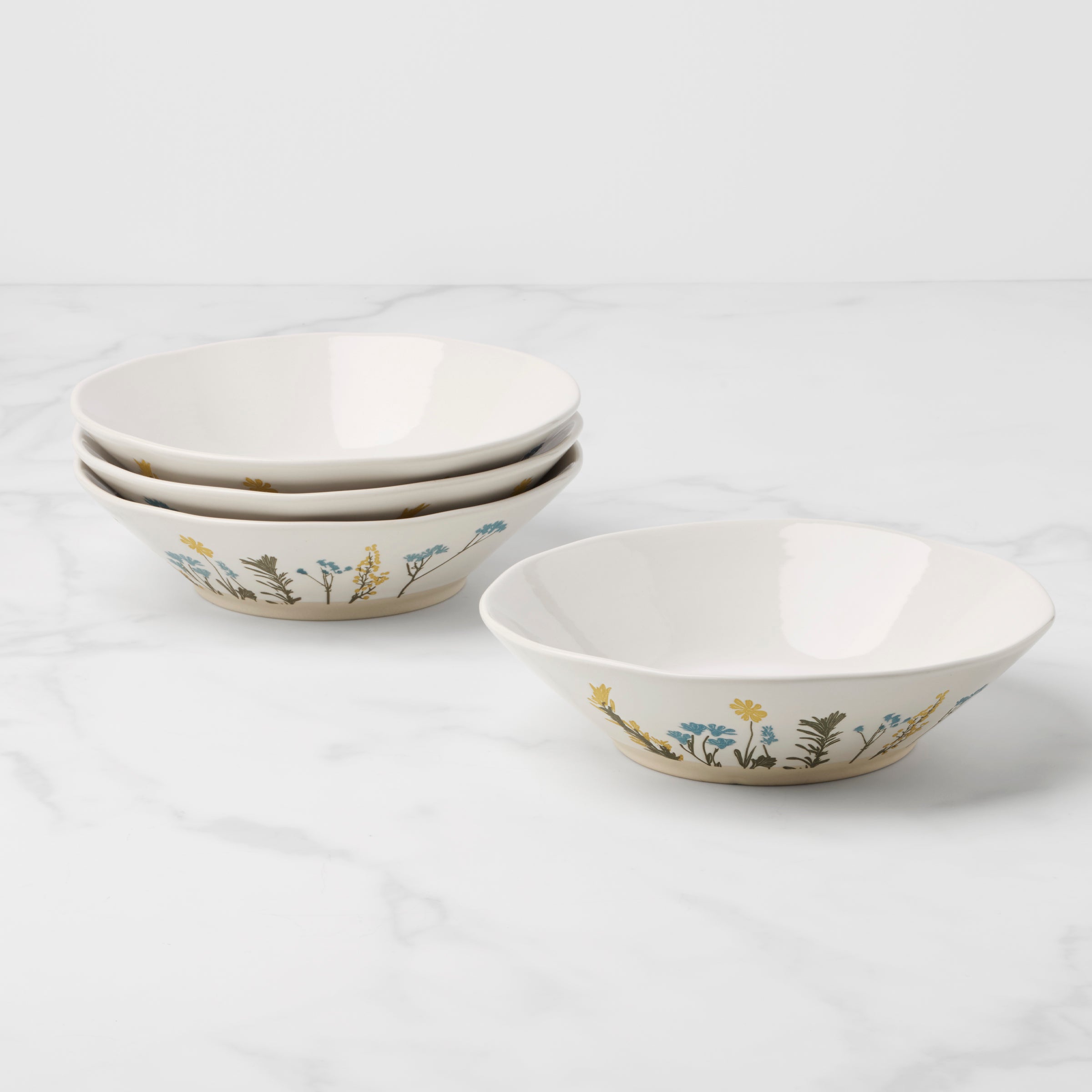 Lenox Everyday Flatware Wildflowers Pasta Bowls, Set of 4
