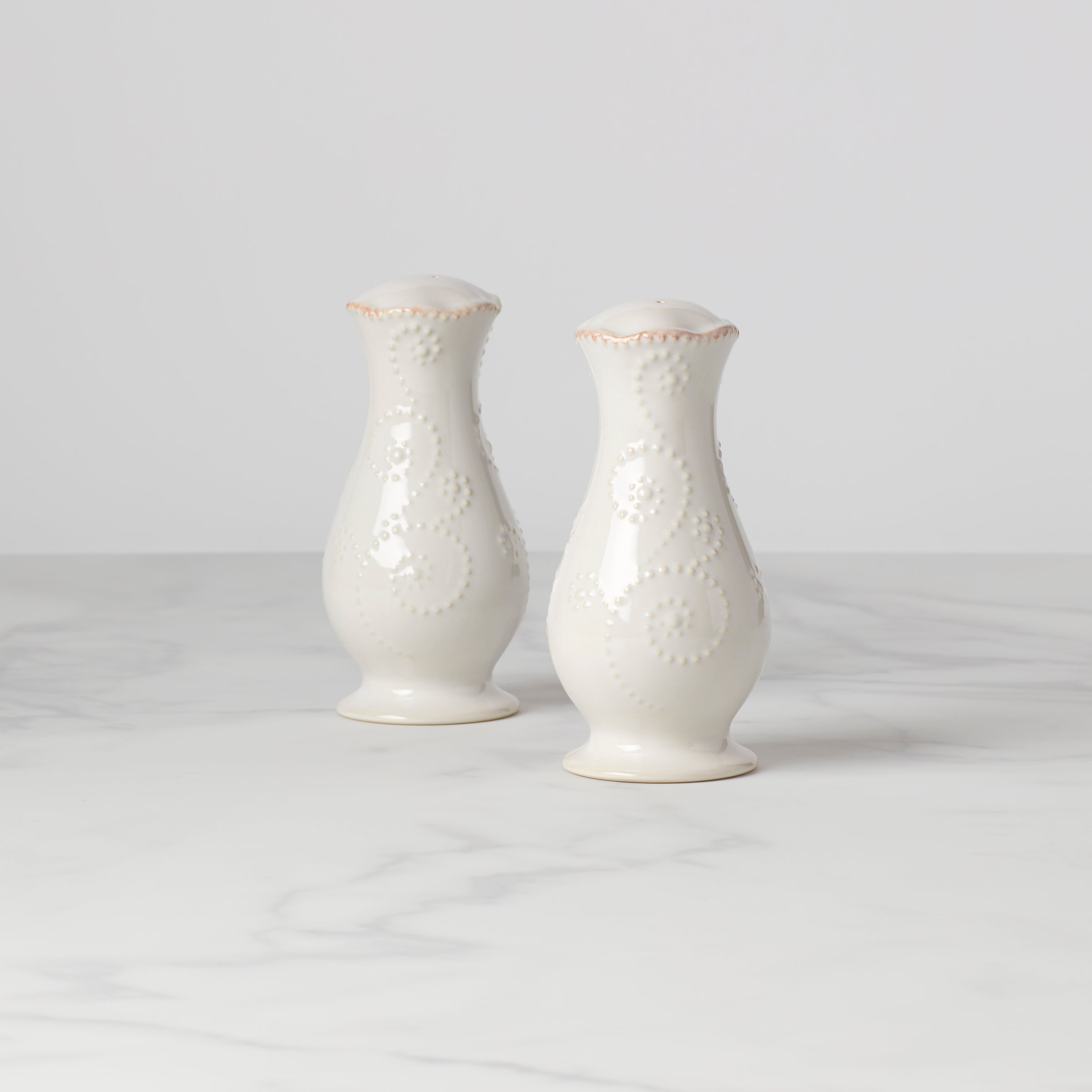 Lenox Everyday Flatware French Perle White Salt & Pepper Set