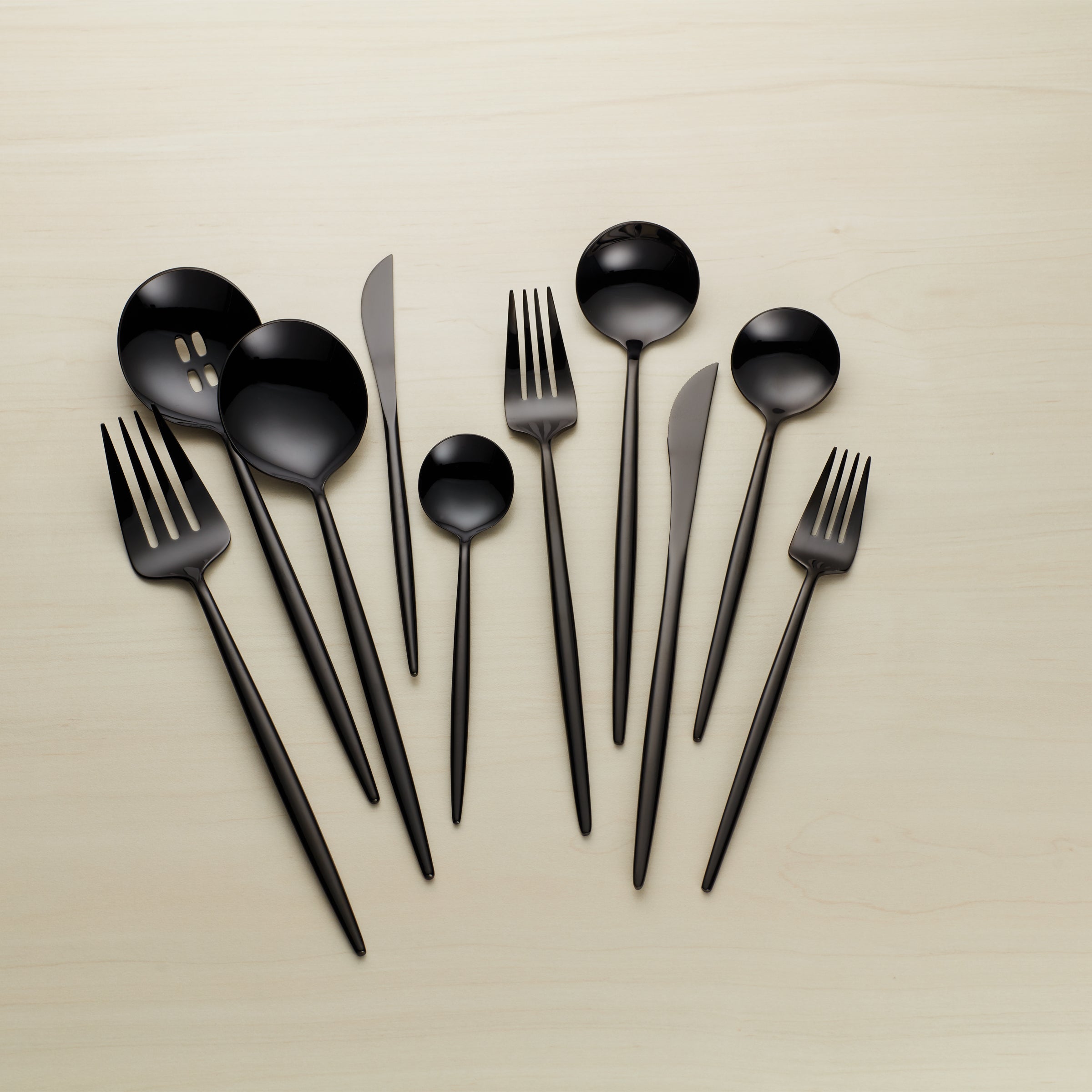 Lenox Everyday Flatware Zephyr Black Mirror 45-Piece Flatware Set - Image 5