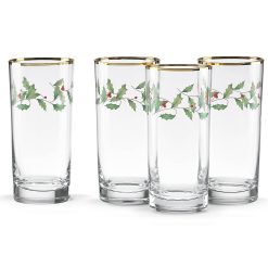 Alternative view of Lenox Everyday Flatware Holiday Highball Glasses, Set of 4
