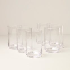 Lenox Everyday Flatware Tuscany Stackable Glass Coolers, Set of 6