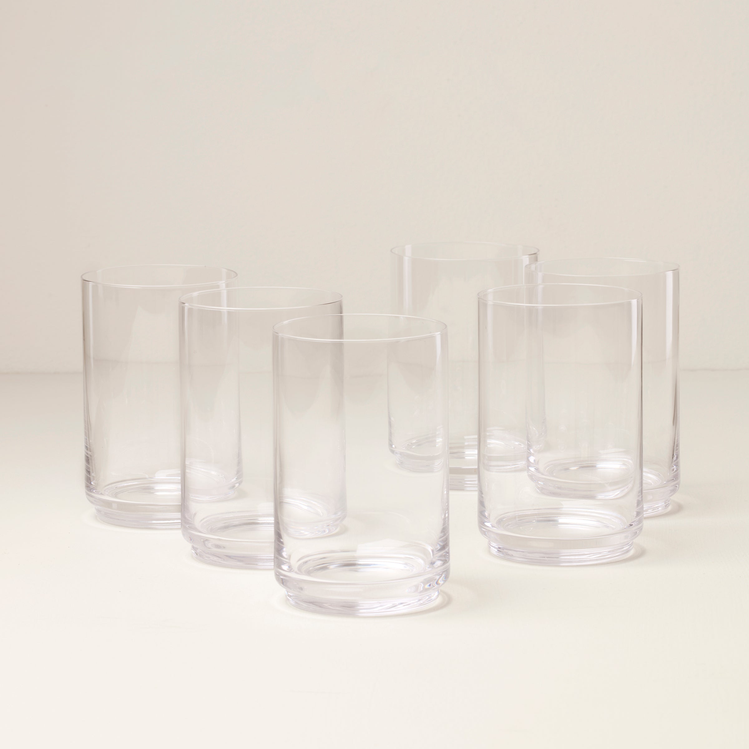 Lenox Everyday Flatware Tuscany Stackable Glass Coolers, Set of 6