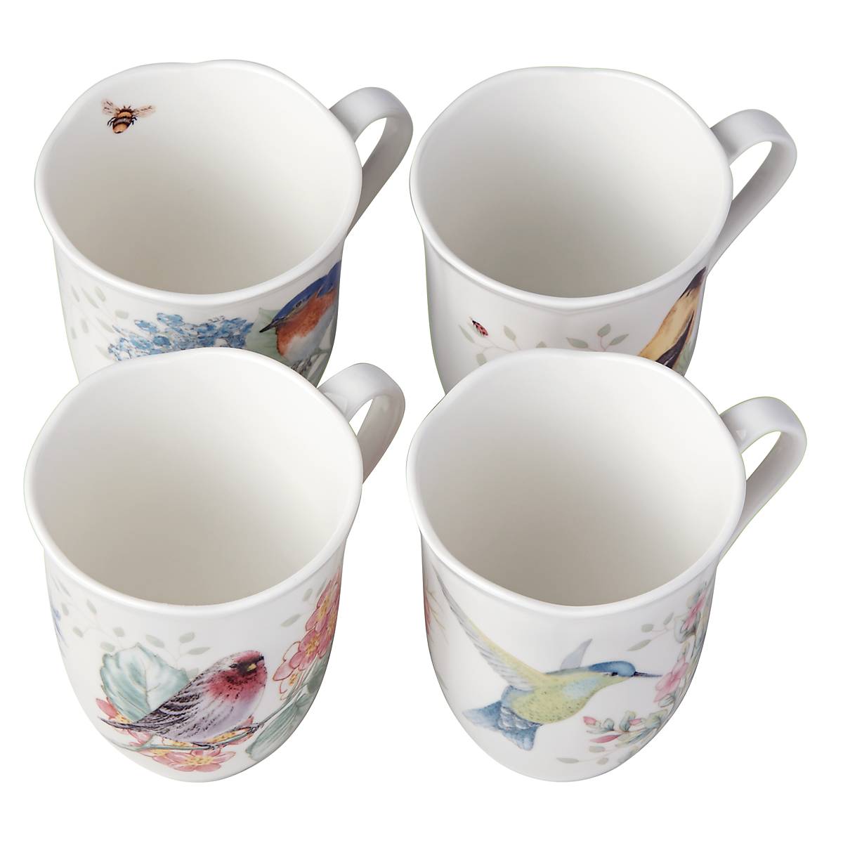 Lenox Everyday Flatware Butterfly Meadow Flutter Mugs, Set of 4 - Image 4
