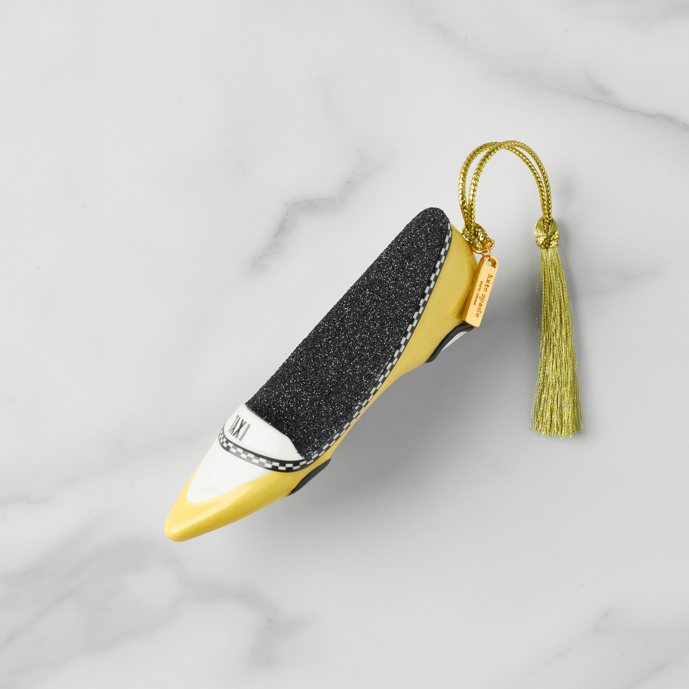 Lenox Everyday Flatware Be Jolly Taxi Shoe Ornament - Image 5