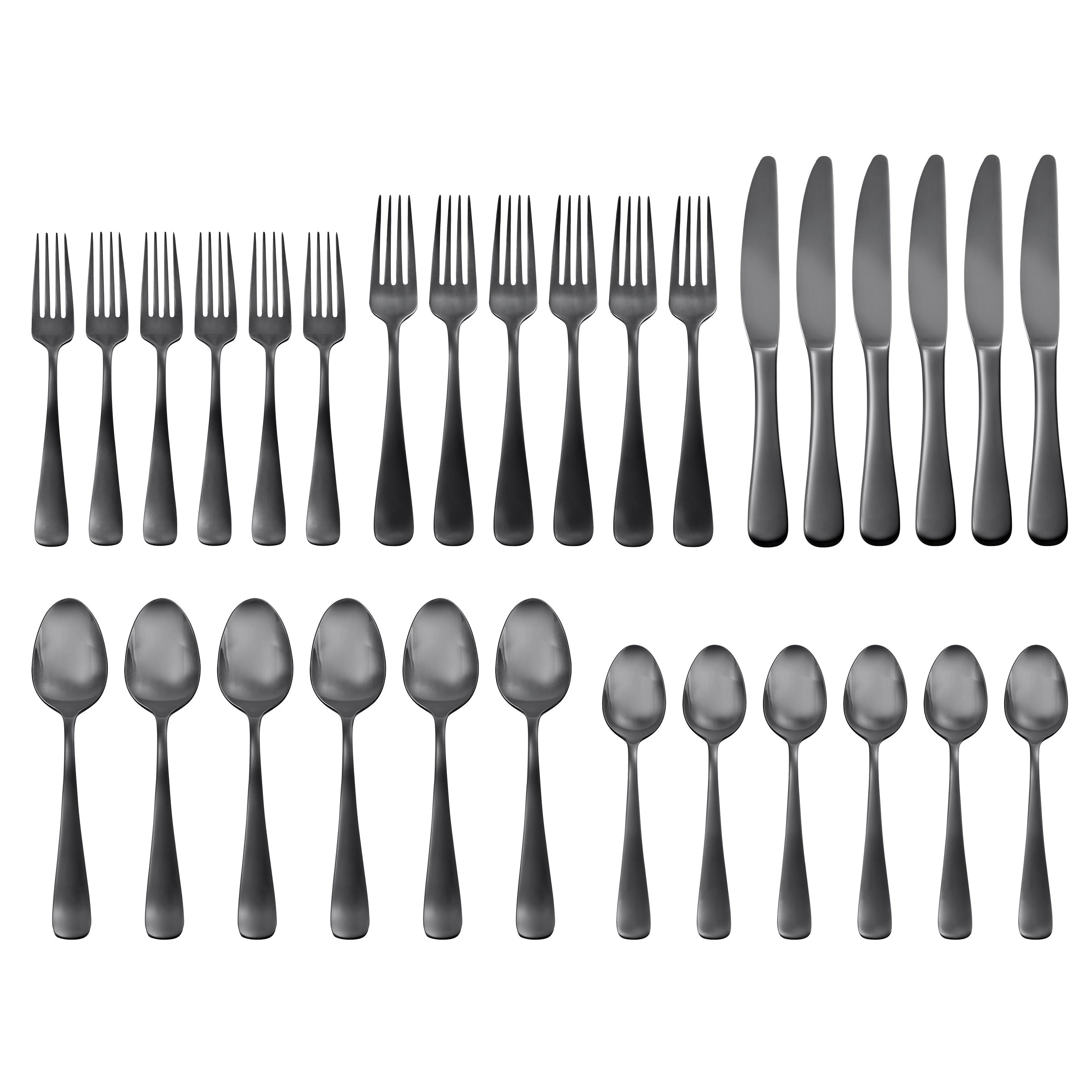 Lenox Everyday Flatware Opera Black Titanium 30-Piece Flatware Set - Image 2