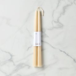 Lenox Everyday Flatware Dipped Parchment 12 Taper Candle, Set of 2