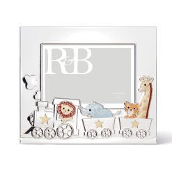 Lenox Everyday Flatware Animal Train Silverplate 5x7 Photo Frame