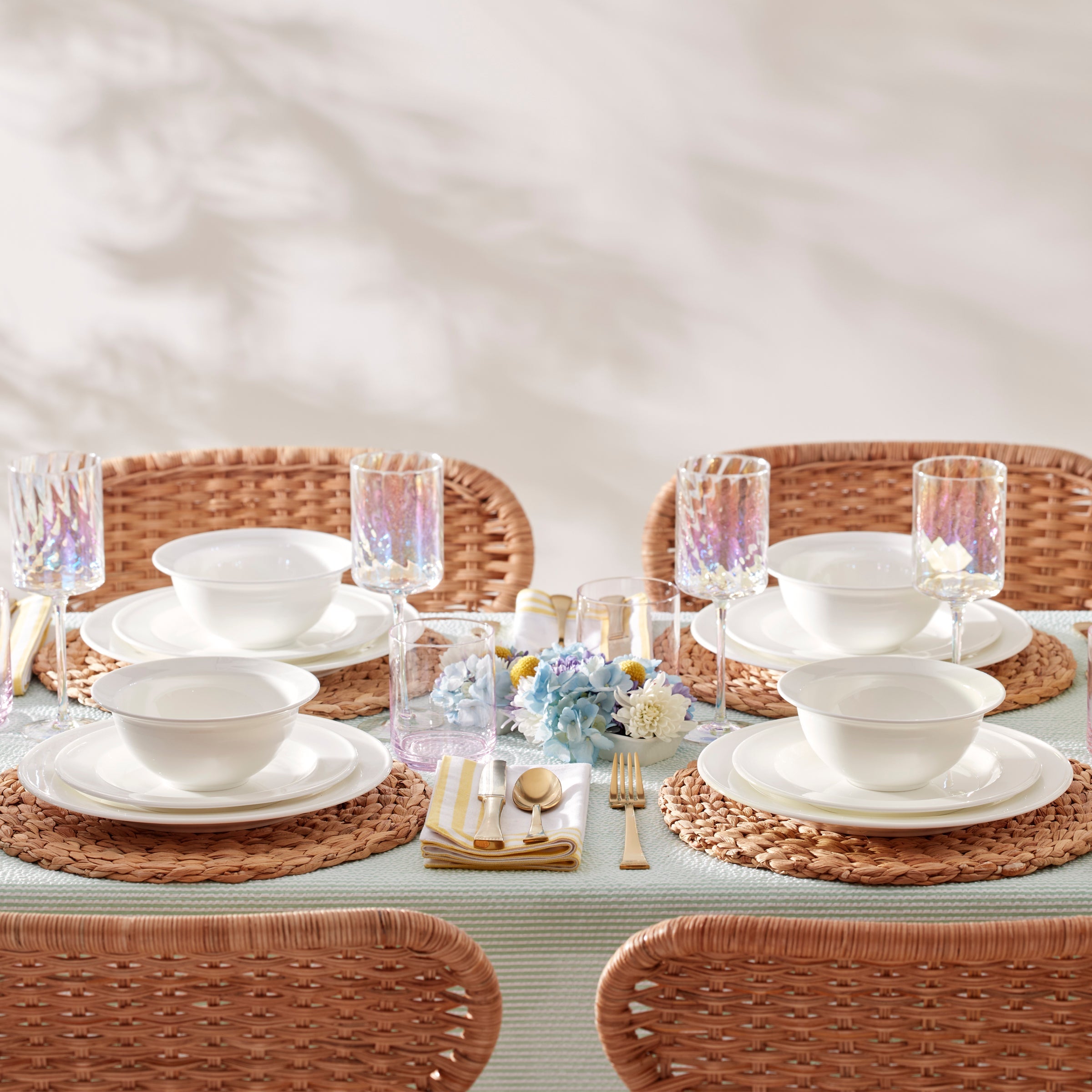 Lenox Everyday Flatware Tuscany Stackable Blush Tall Glasses, Set of 4 - Image 5