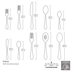 Alternative view of Lenox Everyday Flatware Icarus 45-Piece Flatware Set