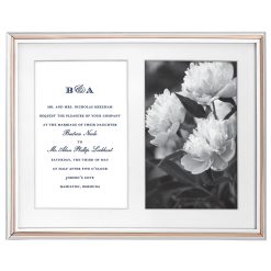 Lenox Everyday Flatware Rosy Glow Double 5x7 Photo Frame