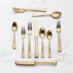 Alternative view of Lenox Everyday Flatware Portola Gold Satin 20-Piece Flatware Set
