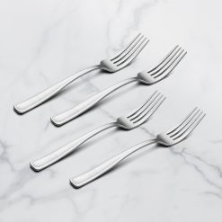 Lenox Everyday Flatware Reid Satin Salad Forks, Set of 4
