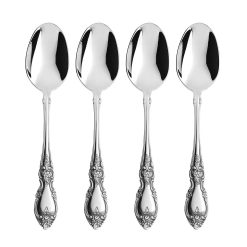 Lenox Everyday Flatware Louisiana Dinner Spoons, Set of 4