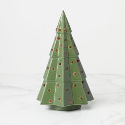 Alternative view of Lenox Everyday Flatware Evergreen Large Lit Tree Figurine