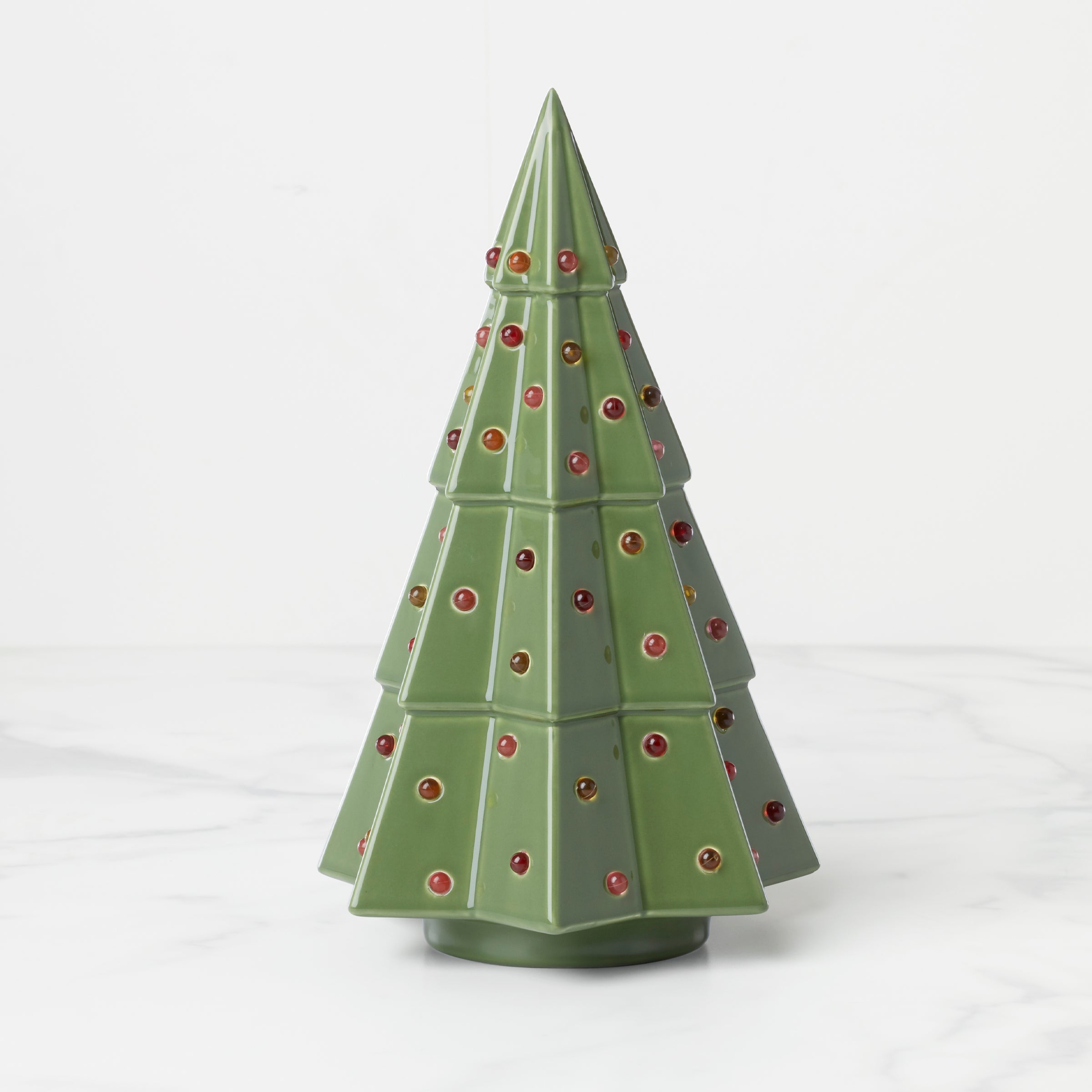 Lenox Everyday Flatware Evergreen Large Lit Tree Figurine - Image 2