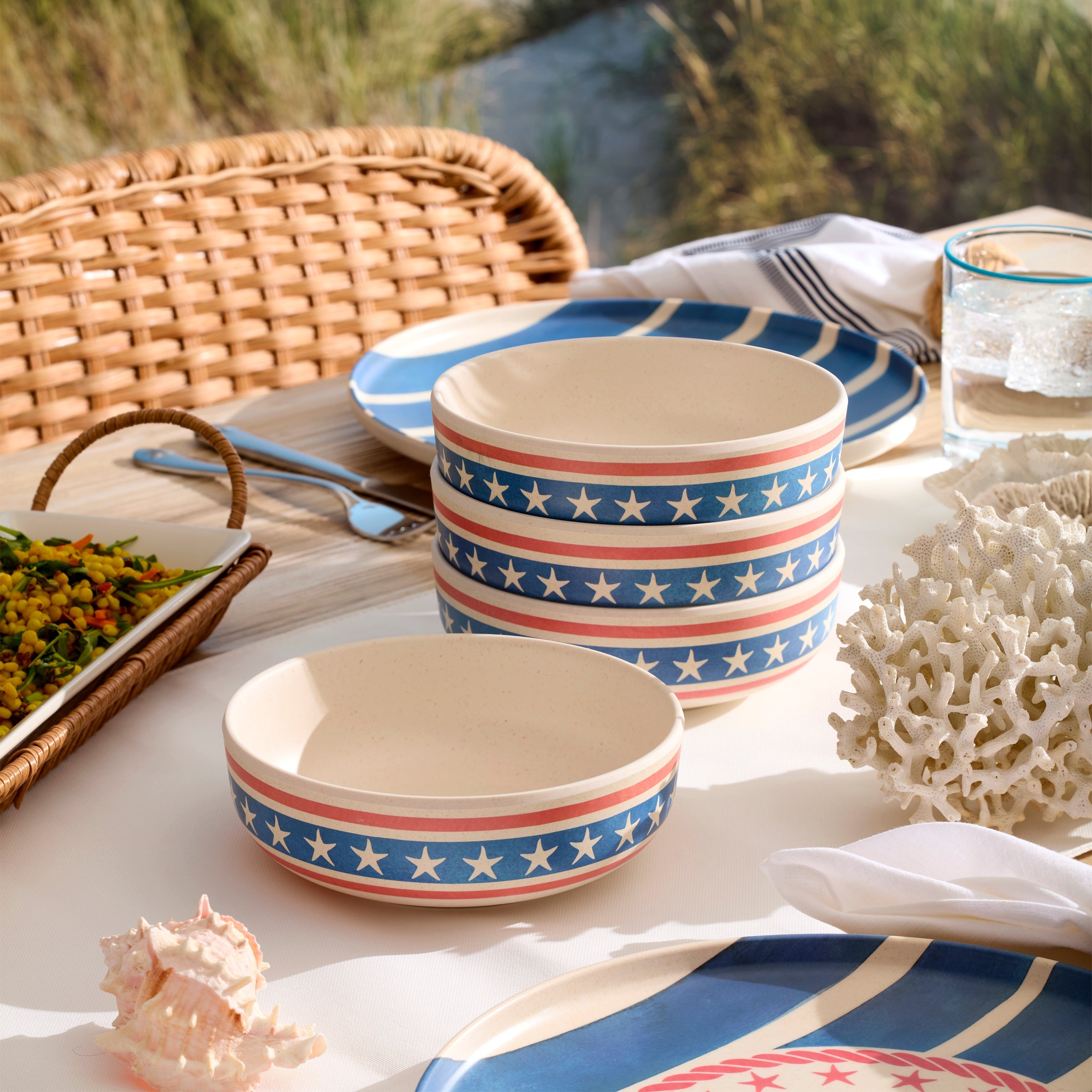 Lenox Everyday Flatware 24 Seven Melamine Aweigh We Go 18-Piece Dinnerware Set - Image 8