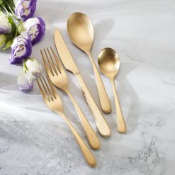 Alternative view of Lenox Everyday Flatware Kenbrook Champagne Vintage 20-Piece Flatware Set