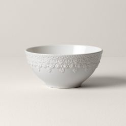 Lenox Everyday Flatware Chelse Muse Fleur White All-Purpose Bowl