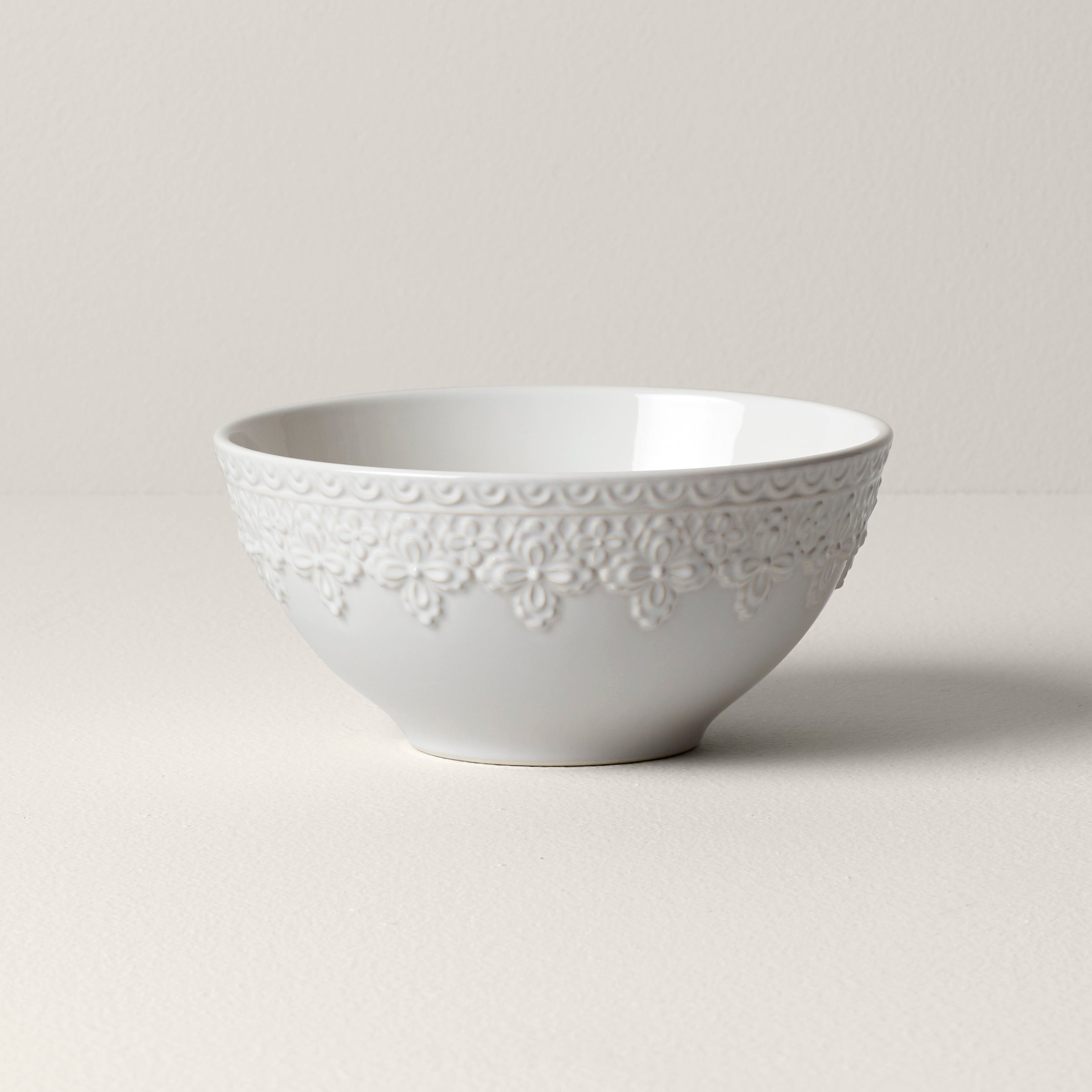 Lenox Everyday Flatware Chelse Muse Fleur White All-Purpose Bowl