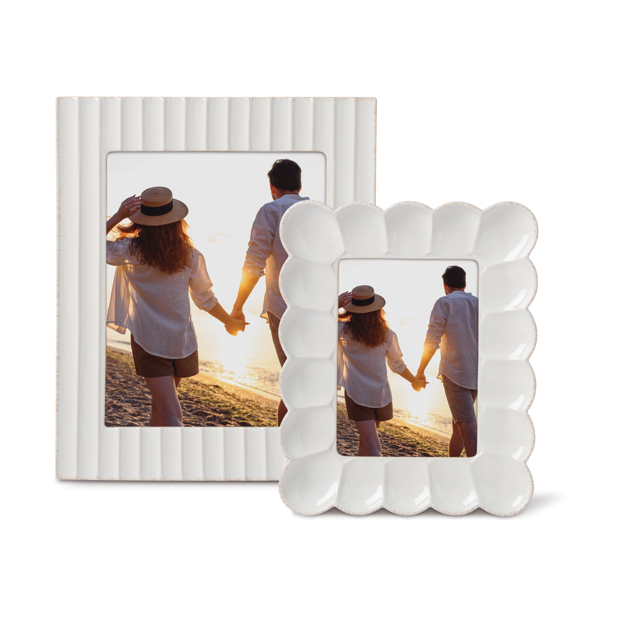 Lenox Everyday Flatware French Perle Scallop White 5x7 Photo Frame - Image 4