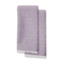 Lenox Everyday Flatware French Perle Violet Dinner Napkins, Set of 2