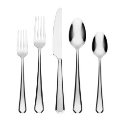 Alternative view of Lenox Everyday Flatware Geo 20-Piece Flatware Set